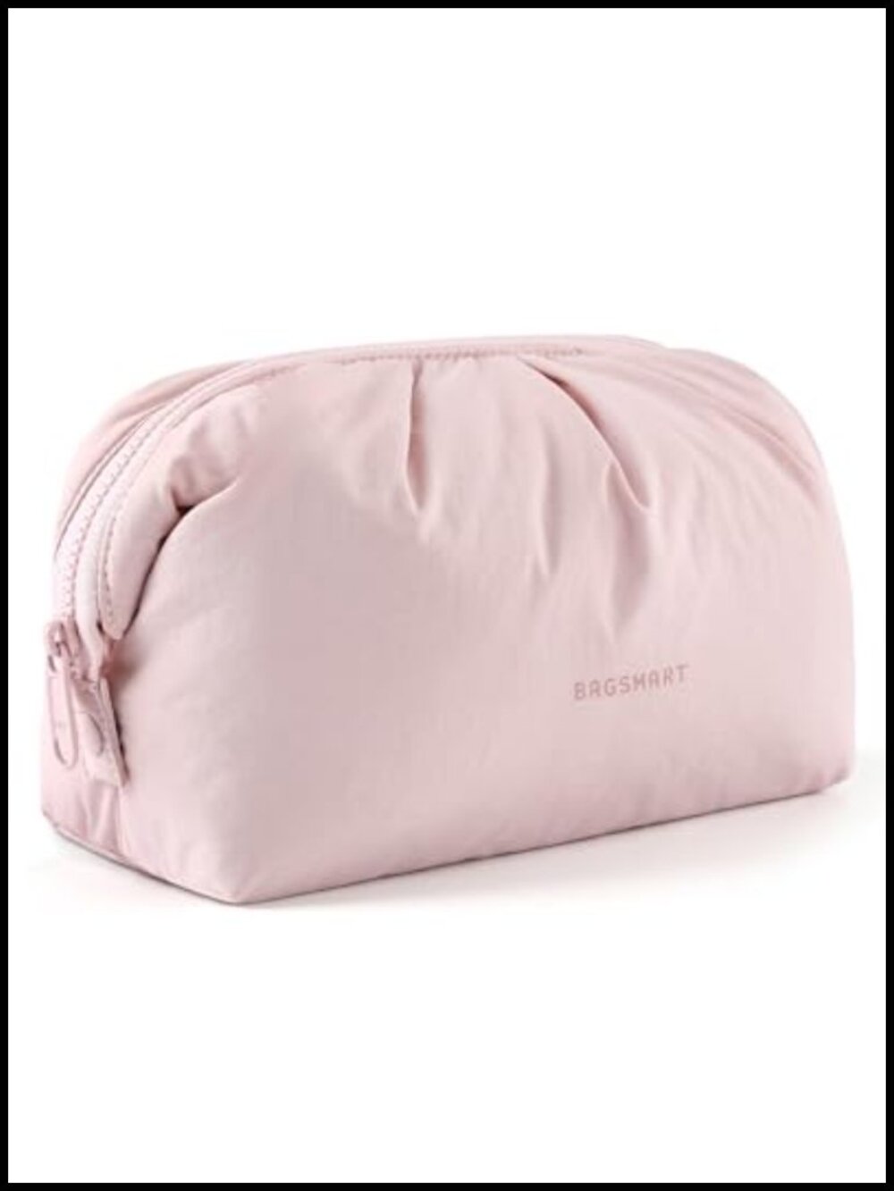 BAGSMART Wide Open Travel Makeup Bag Large Capacity Cosmetic Pouch